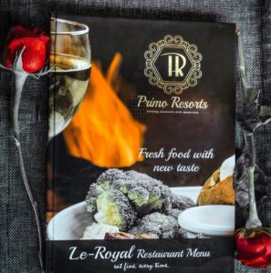 Restaurant Menu - Primo Resorts